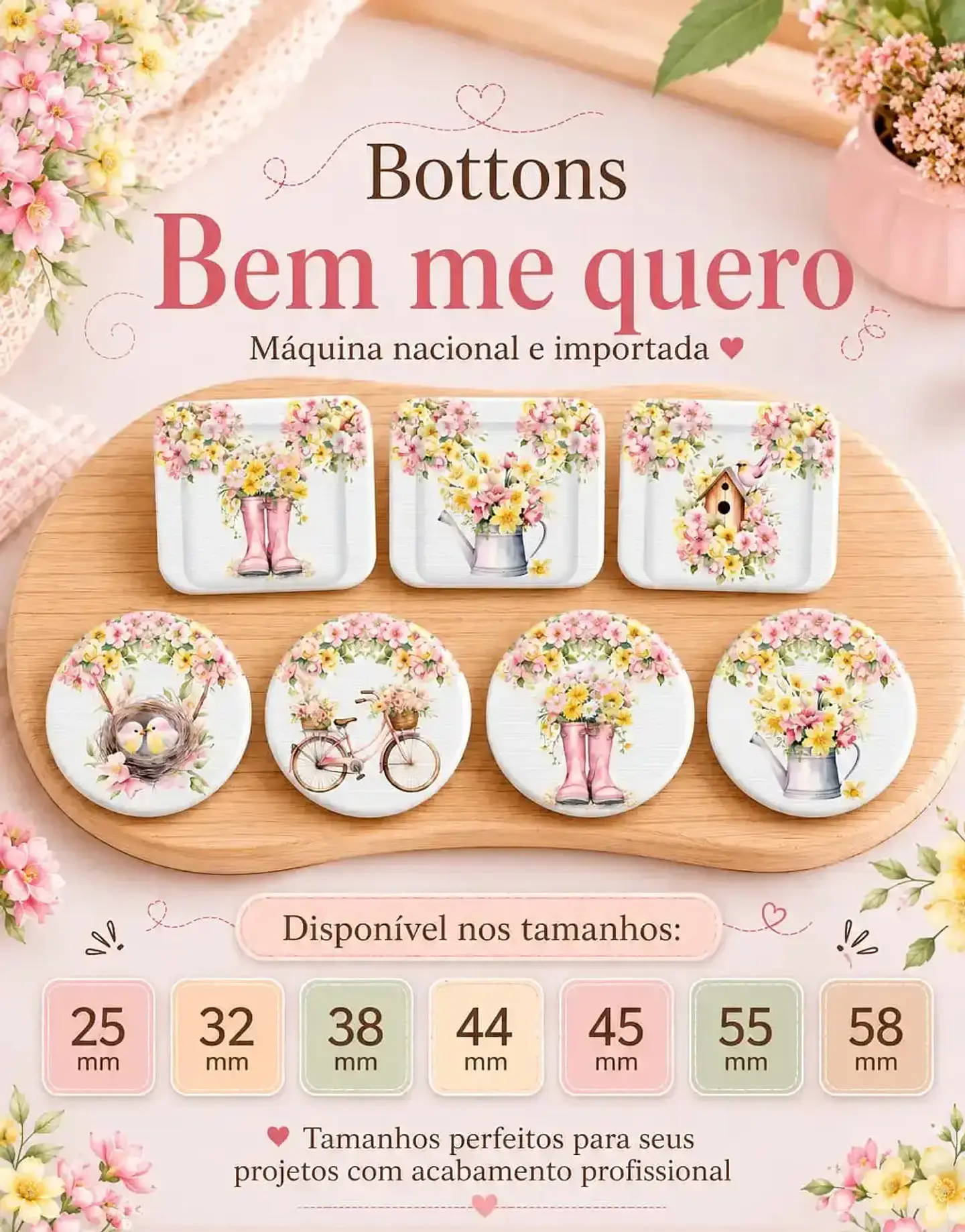 Coleção Bottons Bem me Quero 1