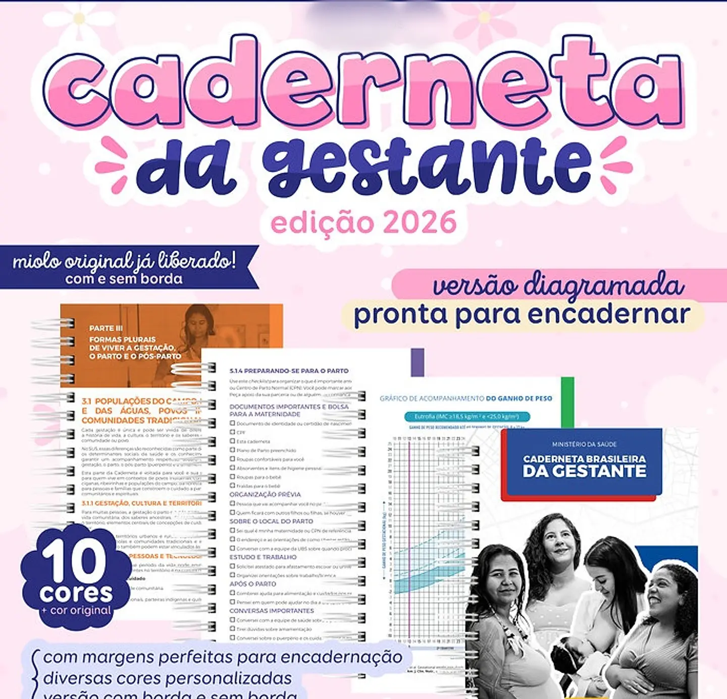 Combo Cadernetas da Gestante 2026 1