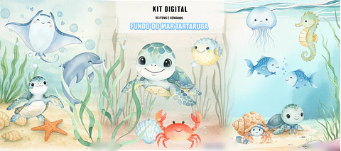 Fundo_do_Mar_Tartaruga- Kit Digital   