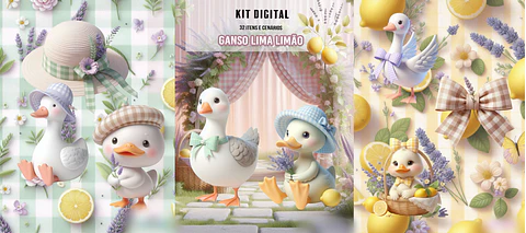 Ganso Lima Limão- Kit Digital    