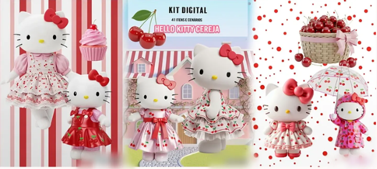 Hello_Kitty_Cereja- Kit Digital   1
