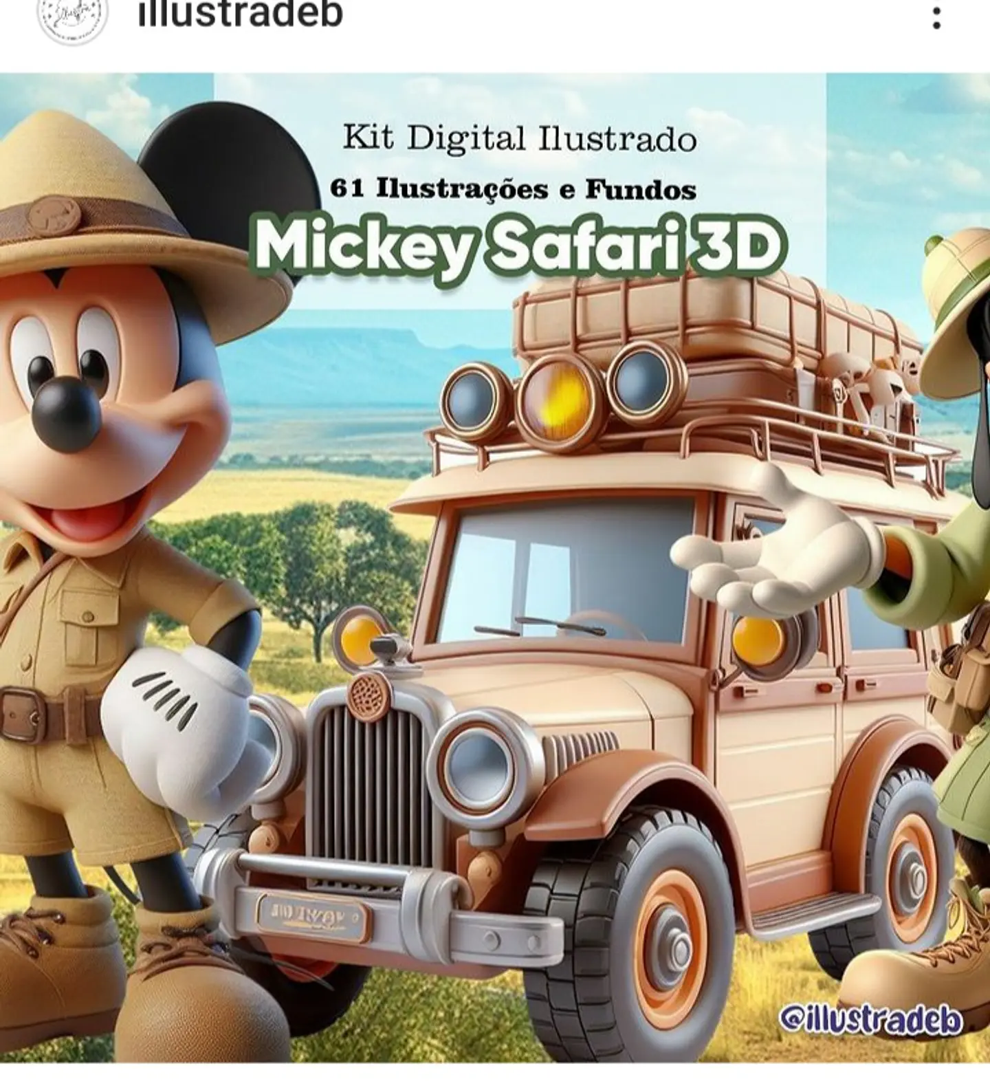 Mickey Safari 3D- Kit Digital   1