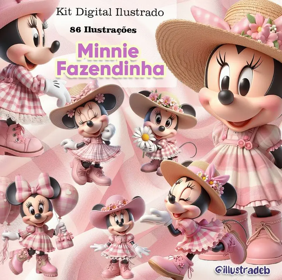 Minnie Fazendinha- Kit Digital    1