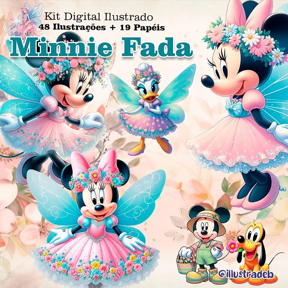 Minnie Jardim das Fadas- Kit Digital      1