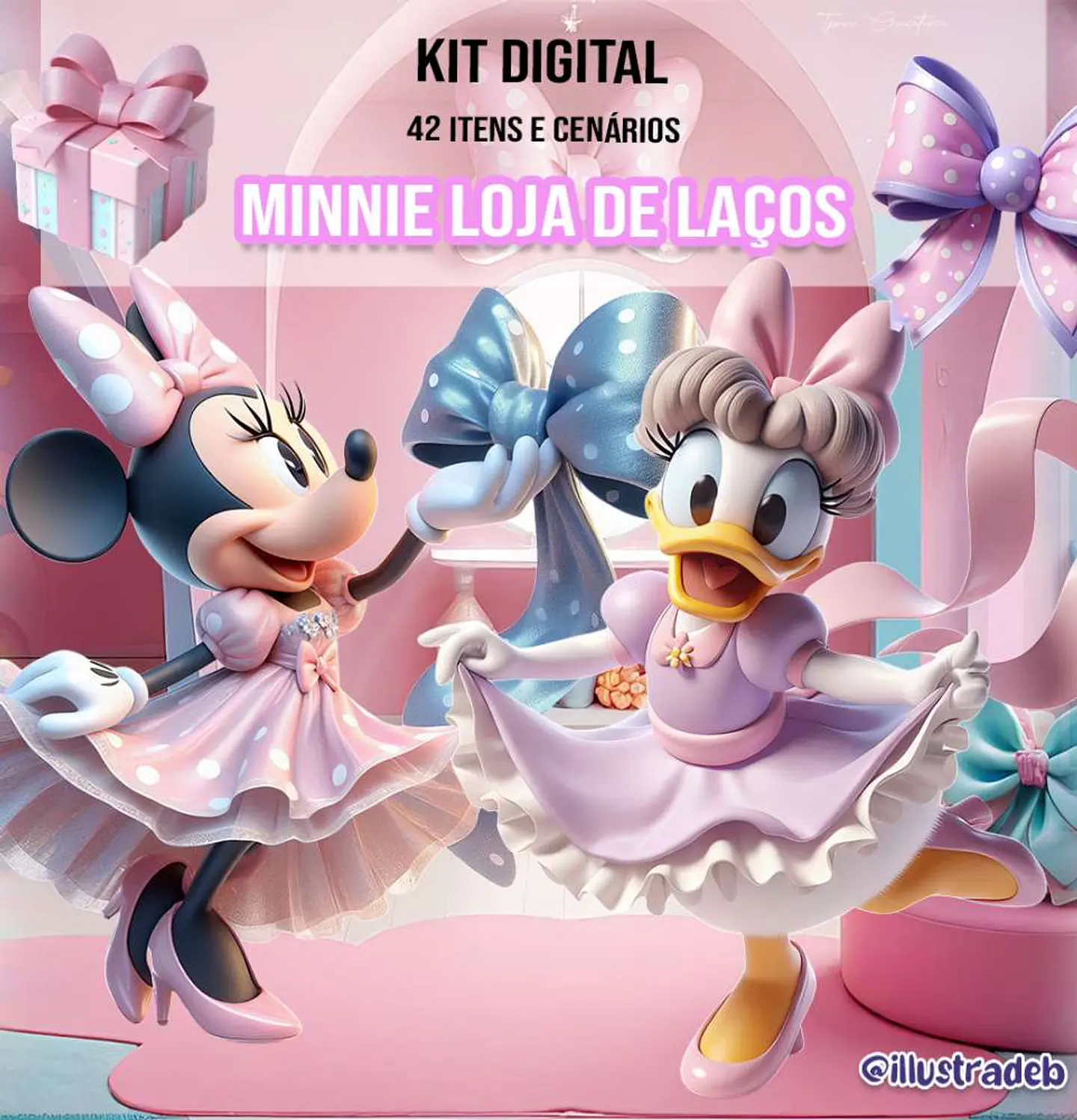 Minnie Loja de Laços- Kit Digital     1