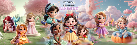 Princesas Baby 2- Kit Digital 