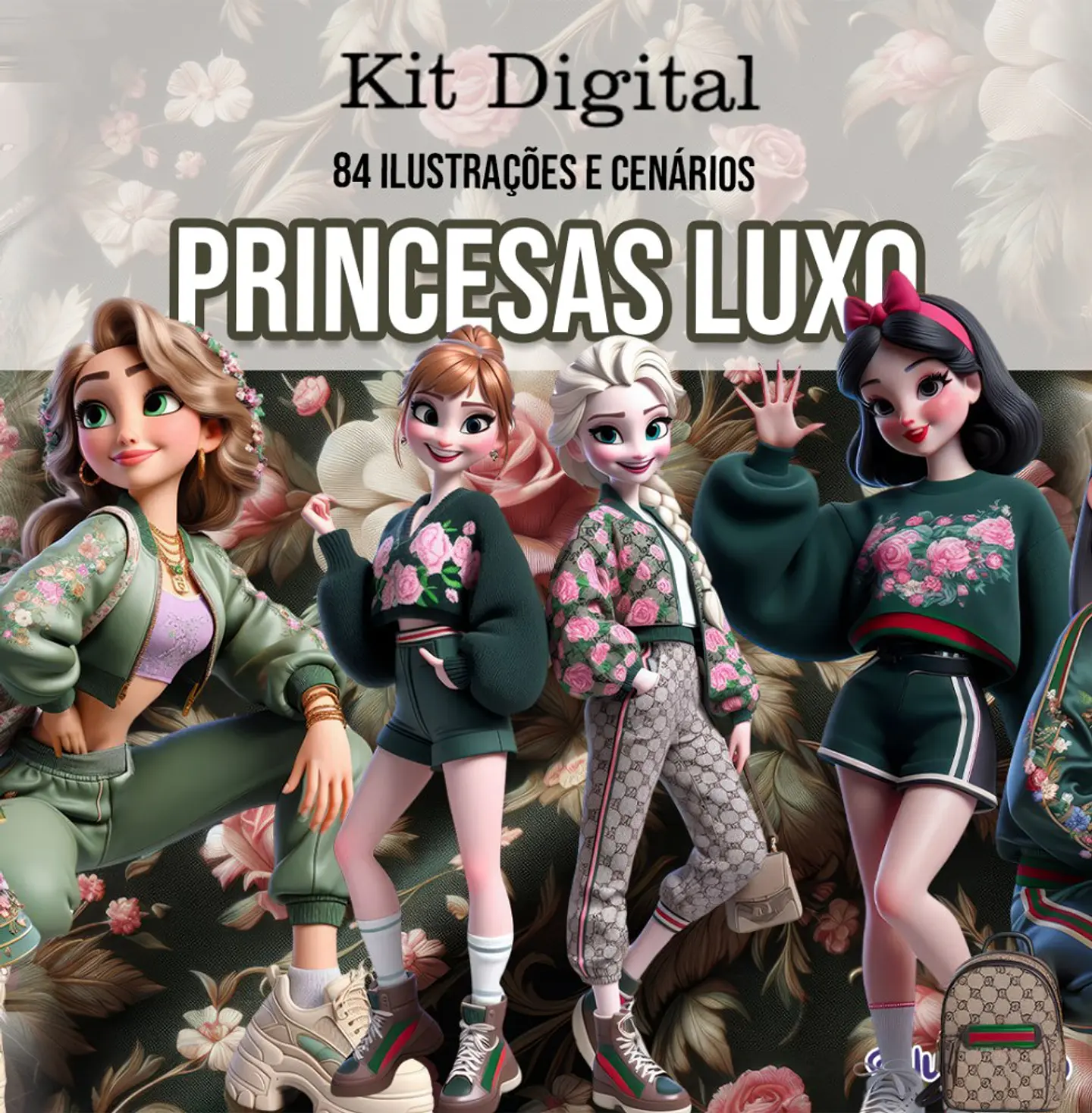 Princesas Luxo- Kit Digital   1