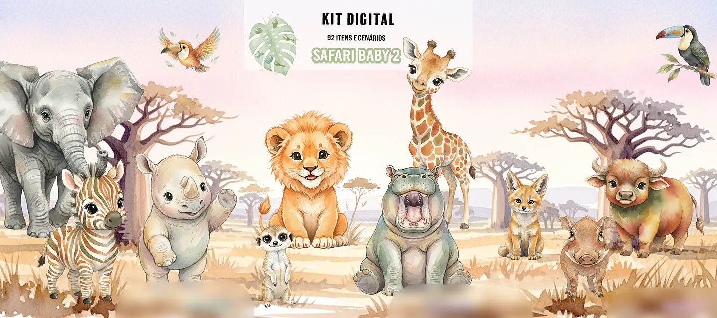 Safari Baby- Kit Digital   1