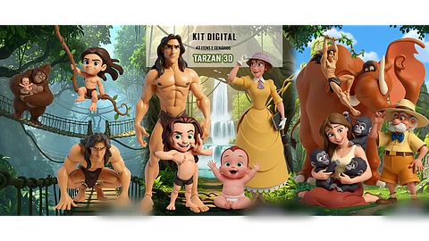 Tarzan_3D- Kit Digital  