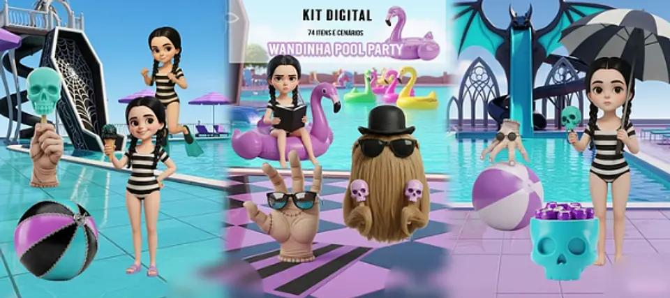 Wandinha_Pool_Party- Kit Digital   1