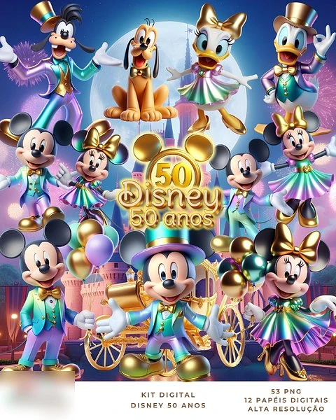 Disney 50 Anos- Kit Digital 