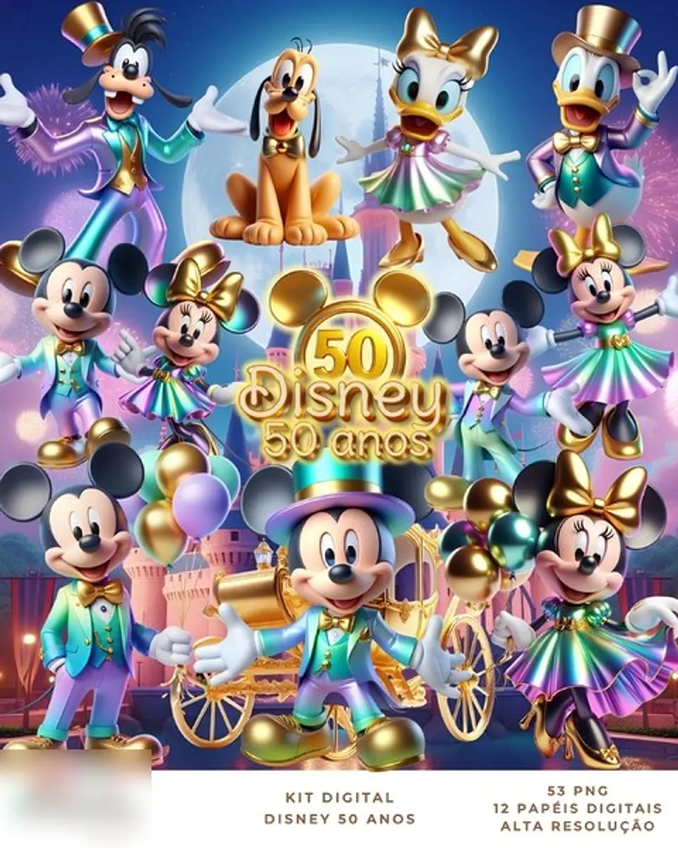 Disney 50 Anos- Kit Digital  1
