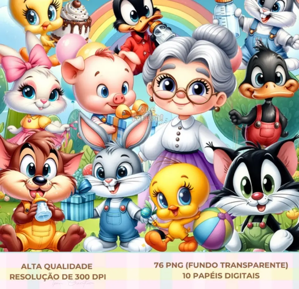Looney Tunes Cute- Kit Digital    1
