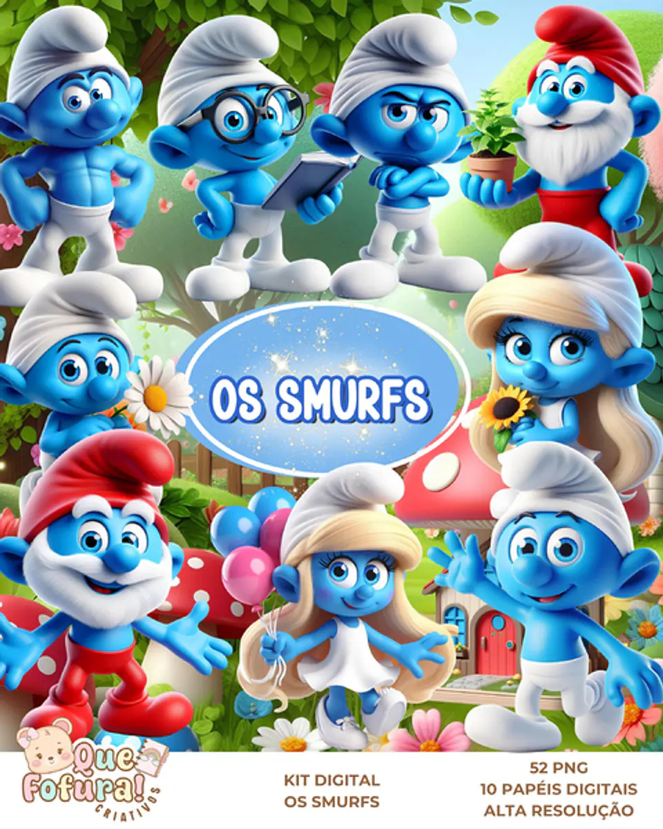 Os Smurfs - Kit Digital     1