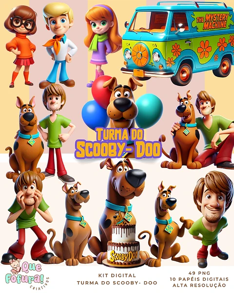 Turma do Scooby-Doo Kit Digital