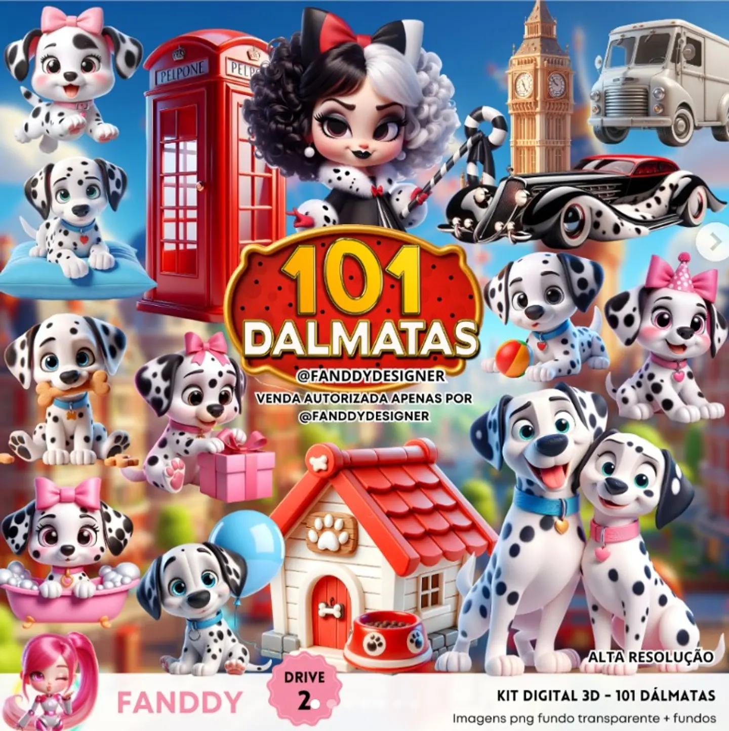 101 DALMATAS 3D- Kit Digital  1
