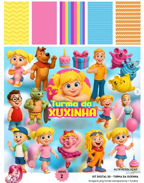 XUXINHA 3D- Kit Digital   