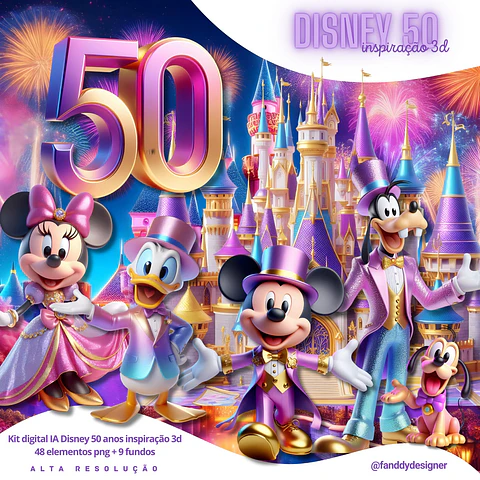 Disney 50 Anos- Kit Digital   