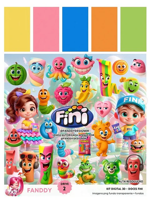 DOCES FINI 3D- Kit Digital   