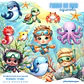 Fundo do Mar Aquarela Menino- Kit Digital  - Thumbnail 1