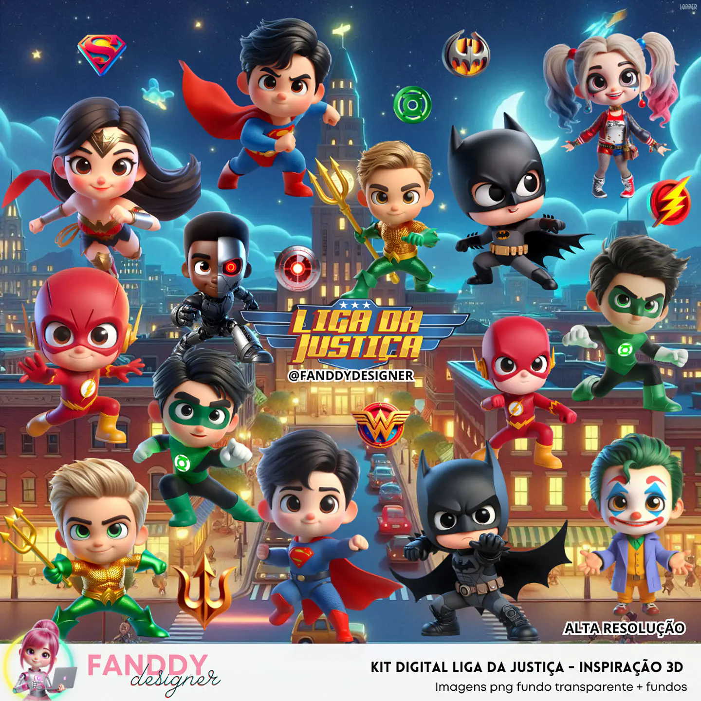 Liga da Justiça- Kit Digital  1