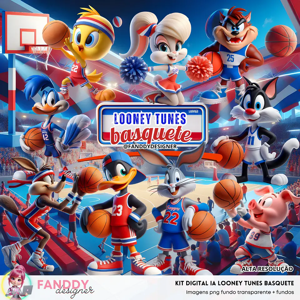 Looney Tunes Basquete- Kit Digital  1