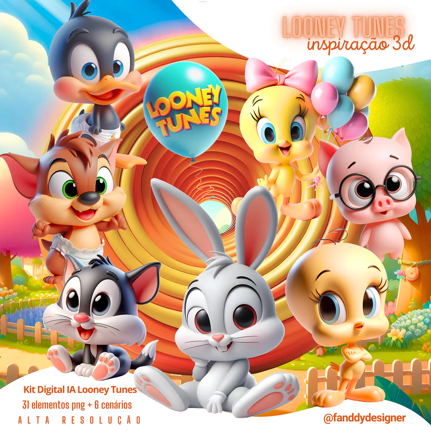 Looney Tunes- Kit Digital  1
