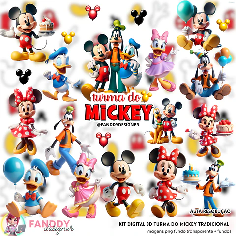Mickey e Sua Turma- Kit Digital