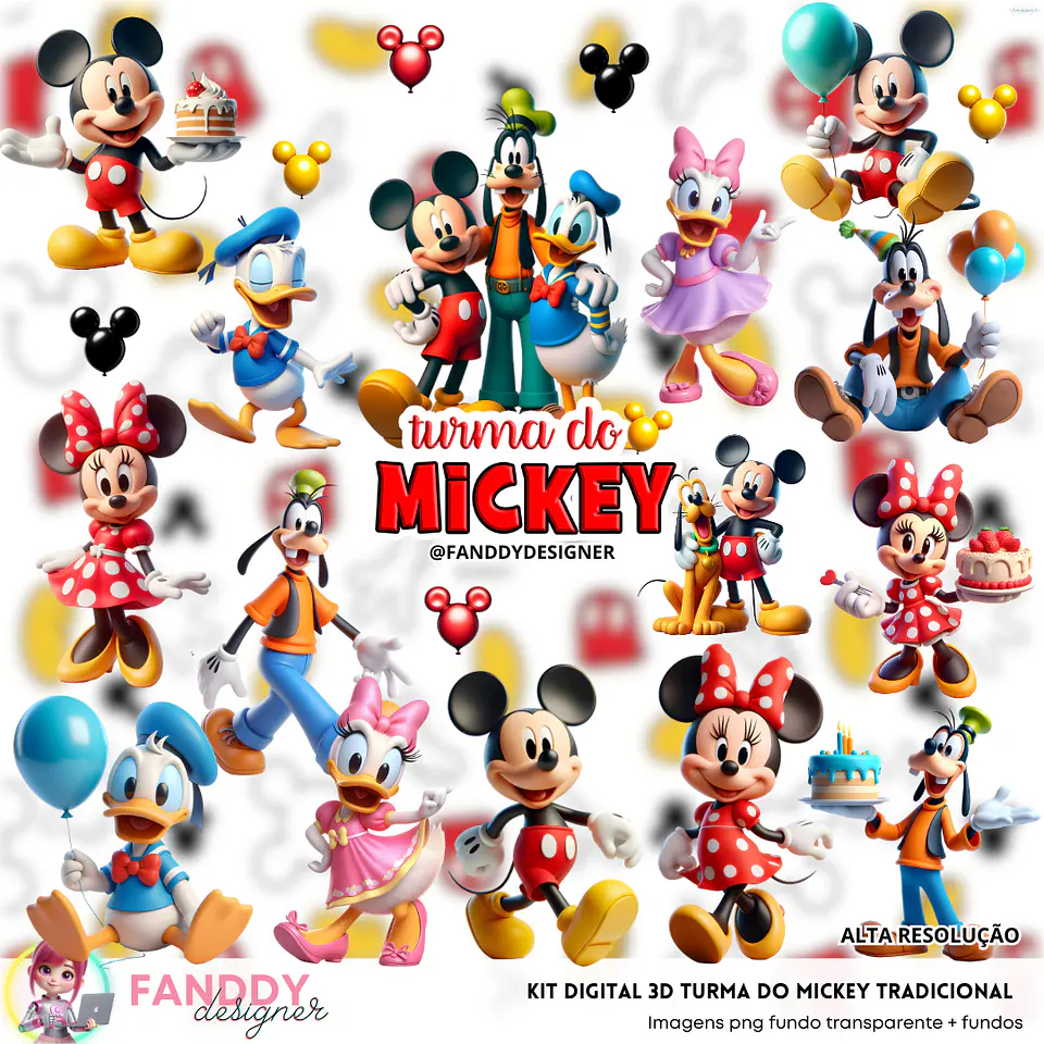 Mickey e Sua Turma- Kit Digital 1