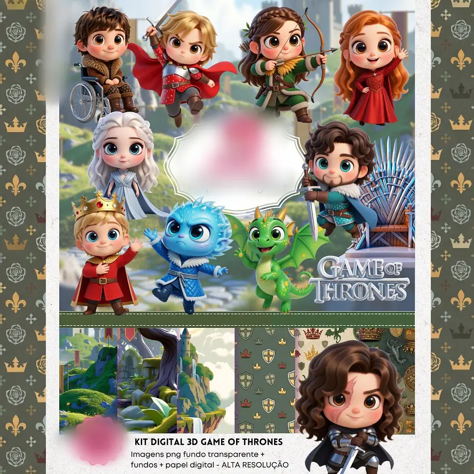 GAME OF THRONES 3D- Kit Digital   1