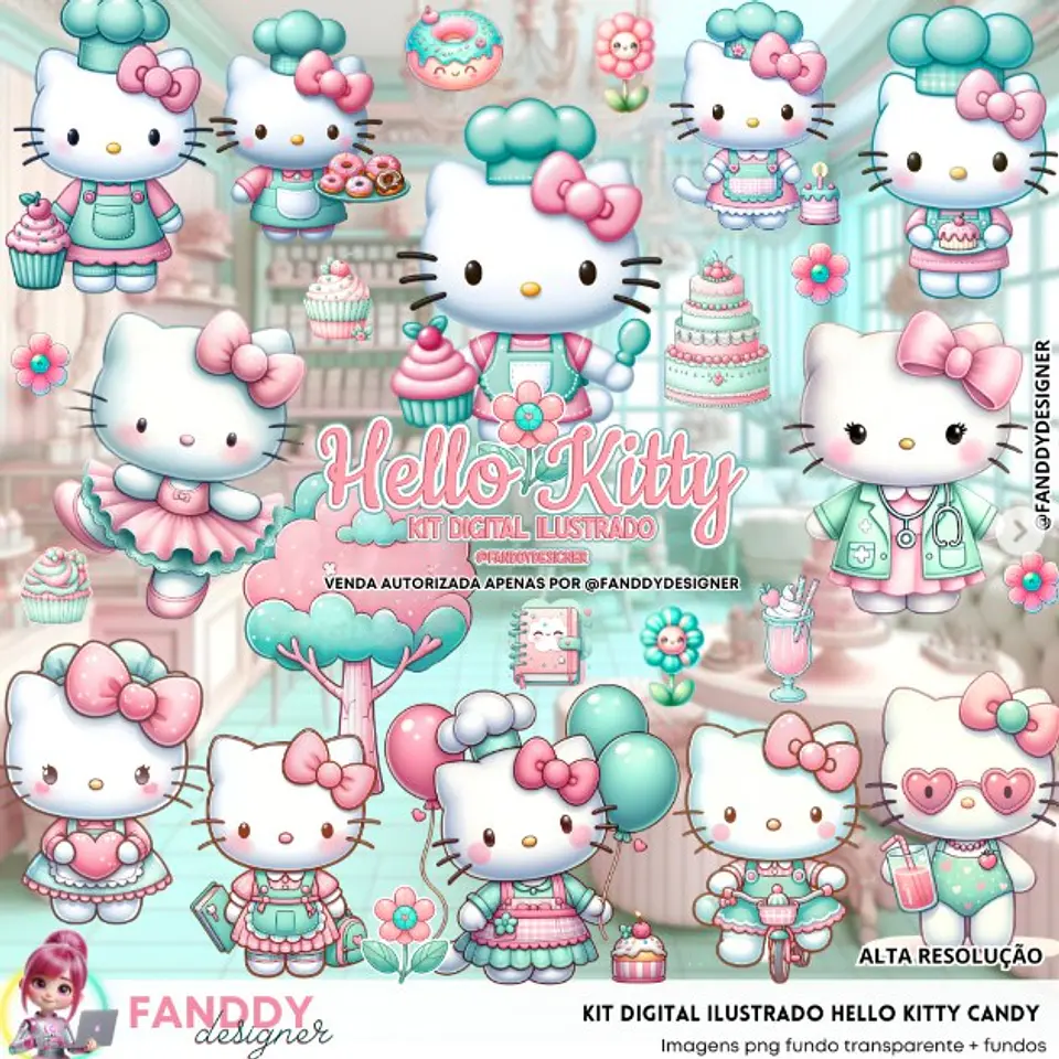 HELLO KITTY CANDY- Kit Digital   1