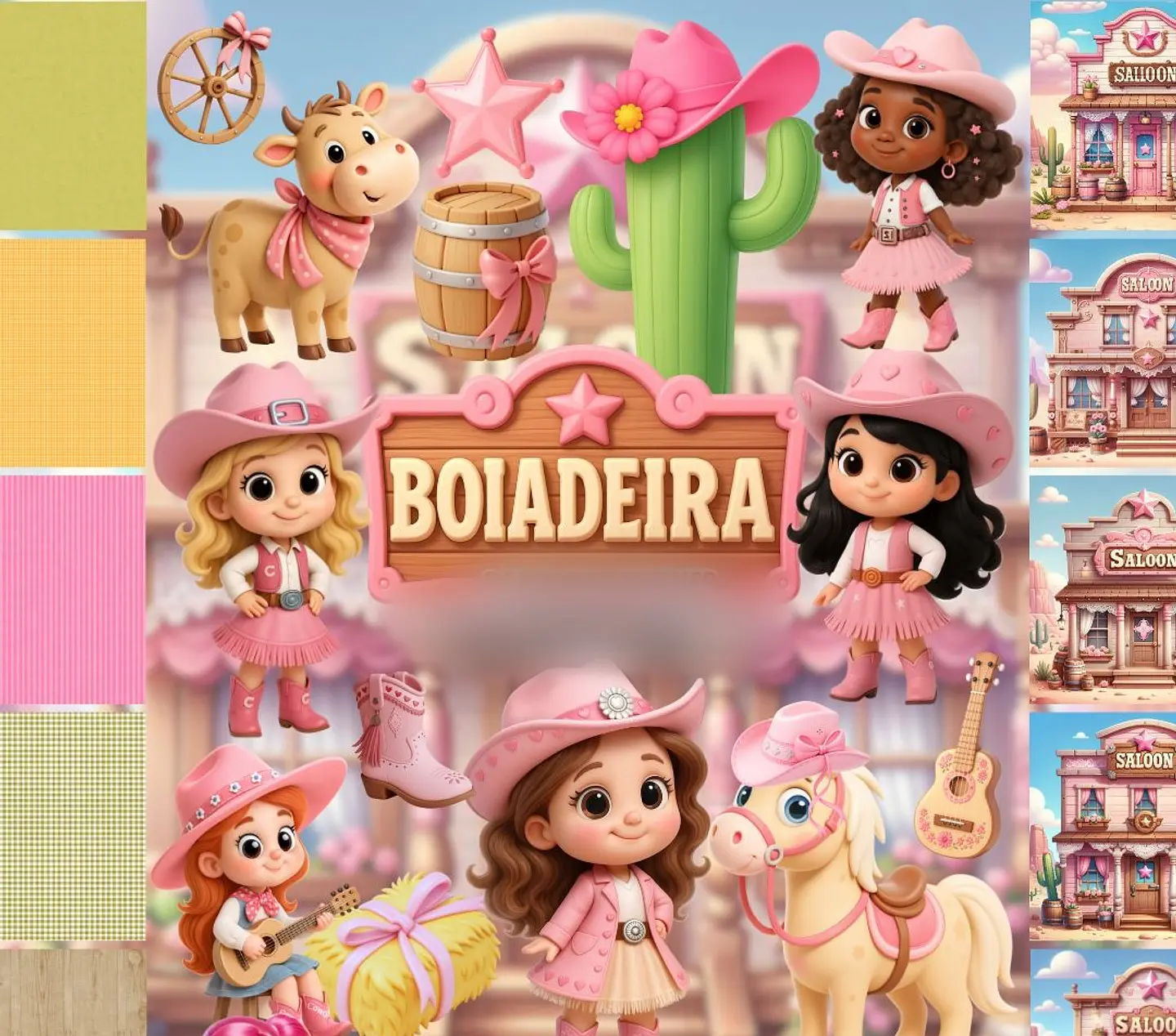 BOIADEIRA COWGILR 3D- Kit Digital   1