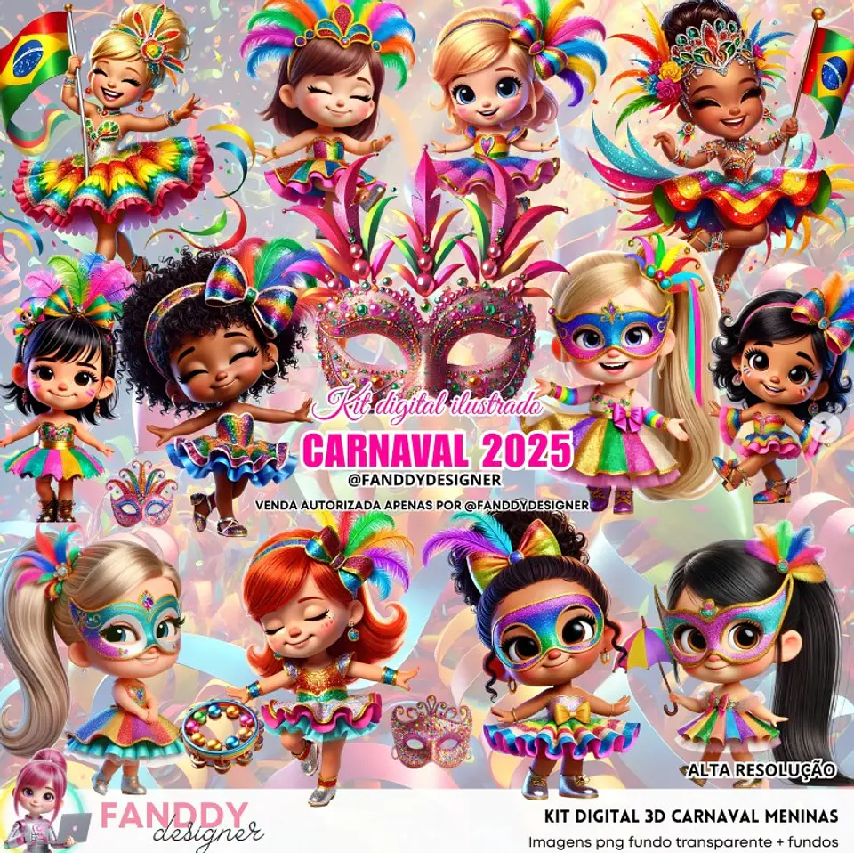 Carnaval 2025- Kit Digital  1
