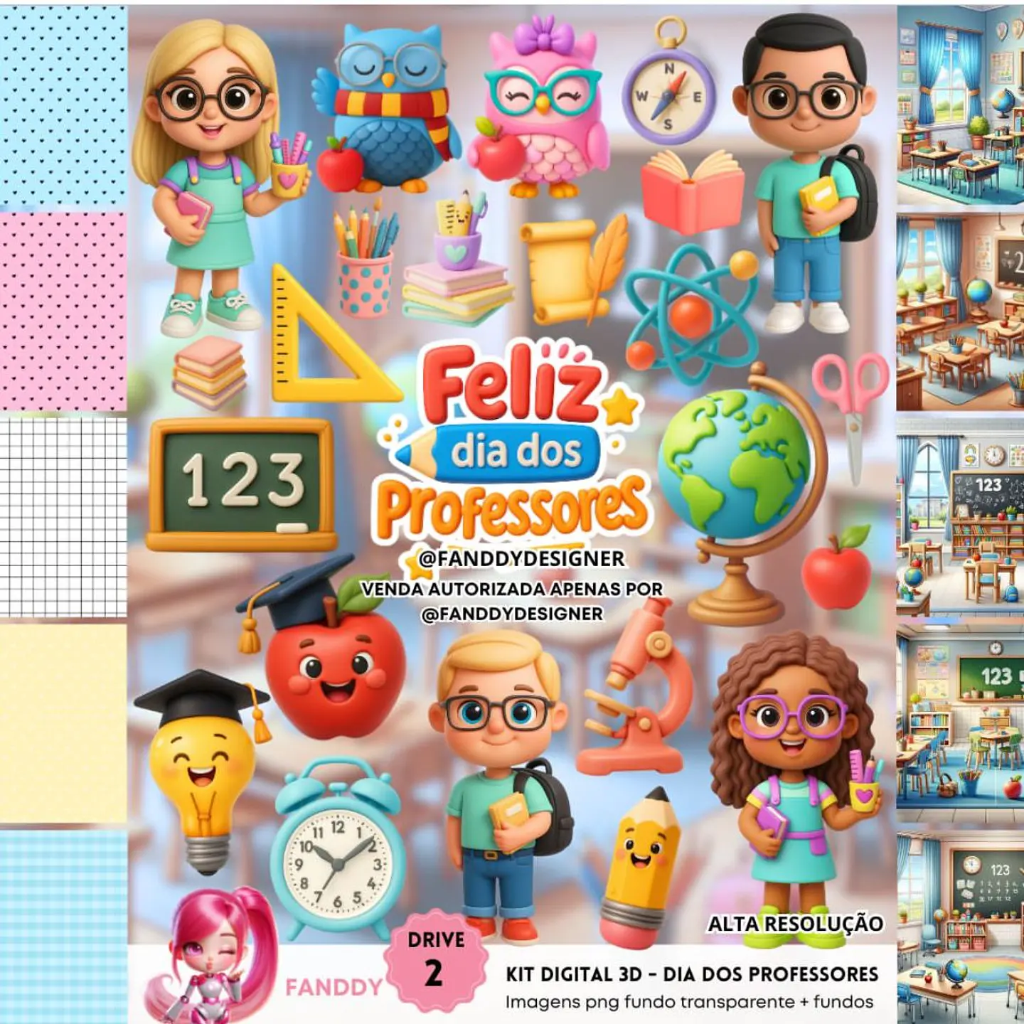 DIA DOS PROFESSORES 3D- Kit Digital  1