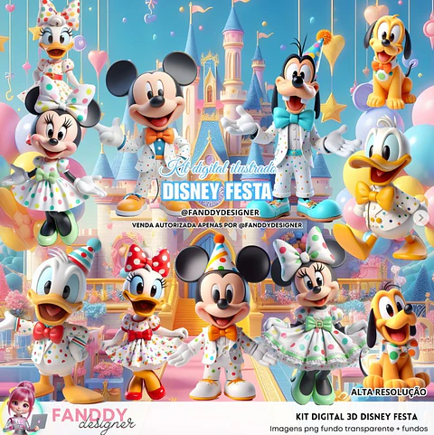 Disney Festa- Kit Digital 