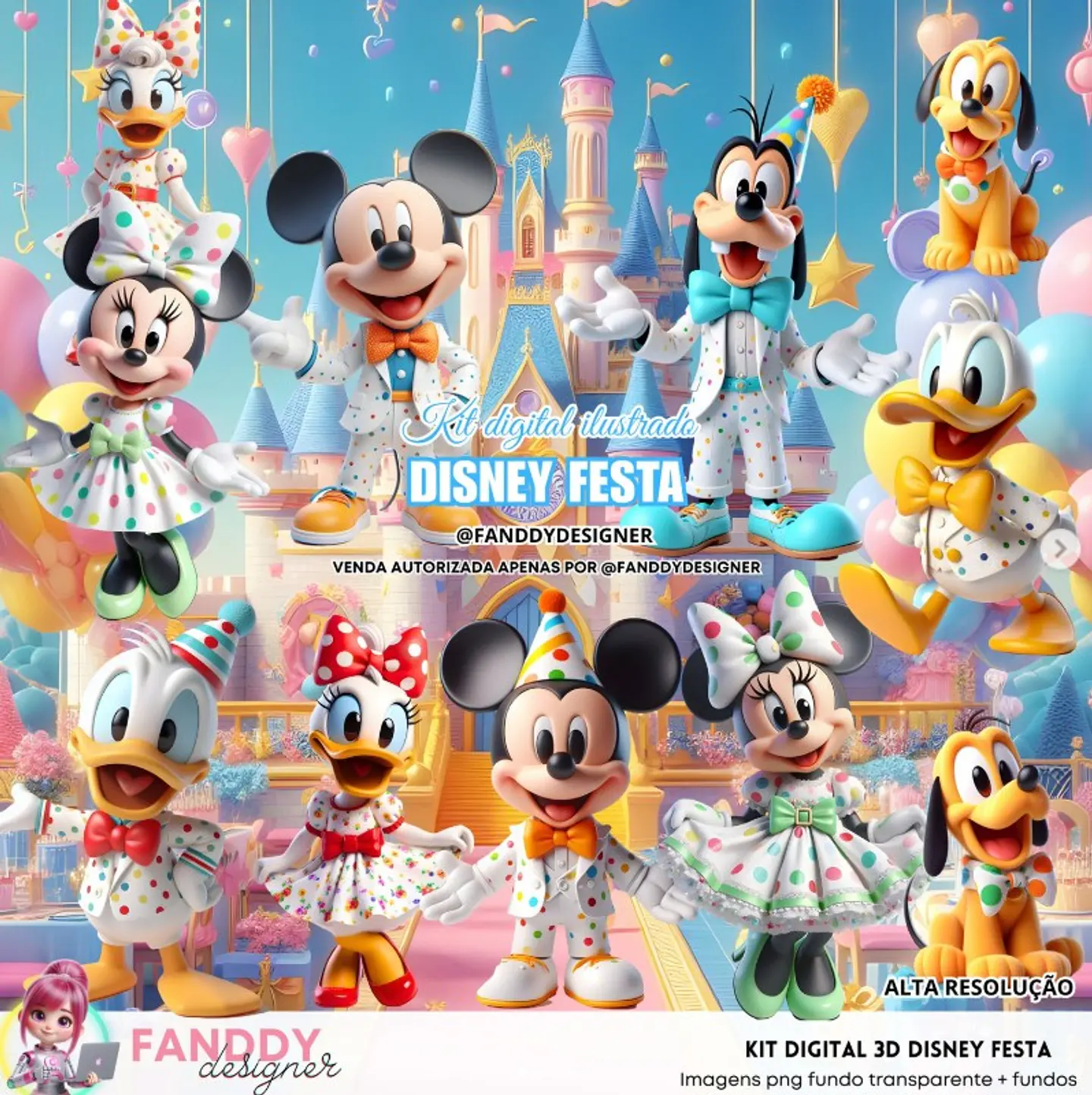 Disney Festa- Kit Digital  1