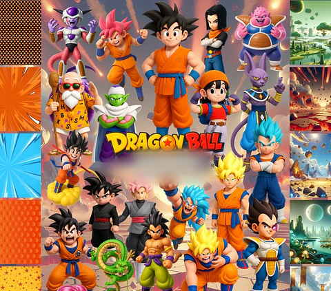 DRAGON BALL-Z TRADICIONAL 3D- Kit Digital