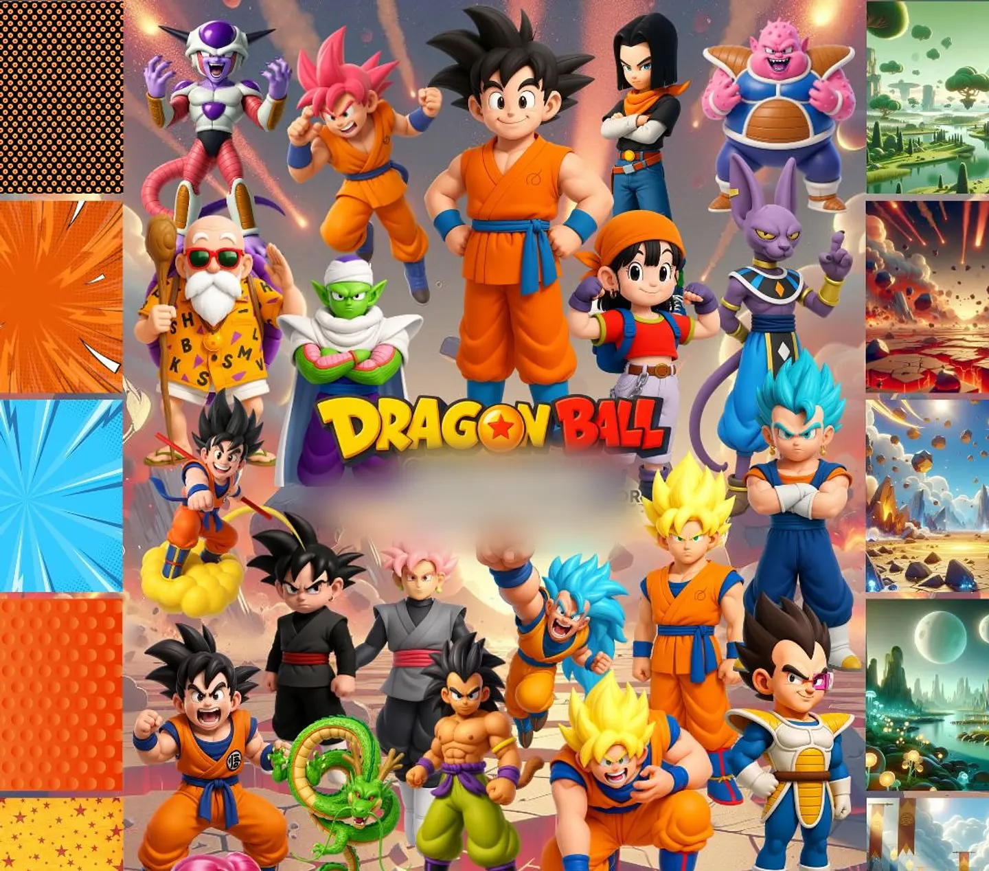 DRAGON BALL-Z TRADICIONAL 3D- Kit Digital 1