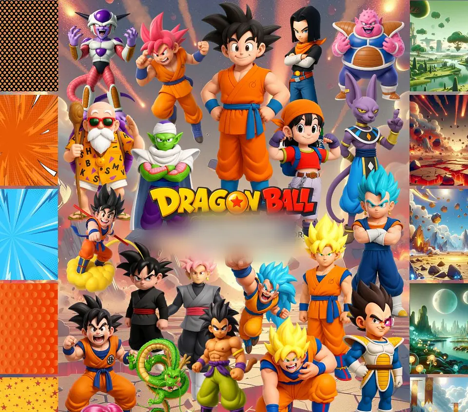 DRAGON BALL-Z TRADICIONAL 3D- Kit Digital 1