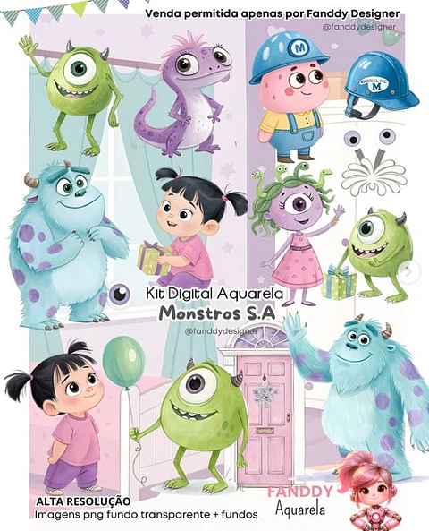 Monstros Sa- Kit Digital    