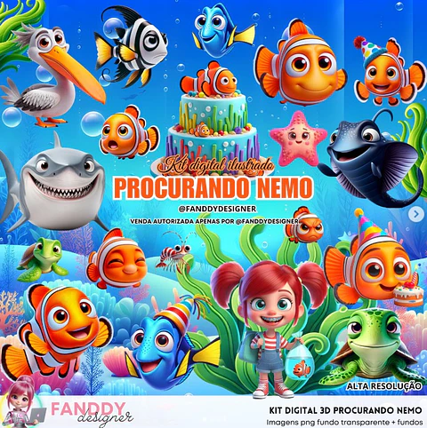 Procurando Nemo- Kit Digital  