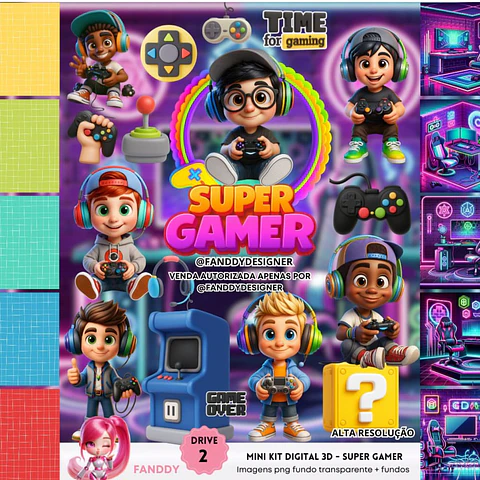 SUPER GAMER 3D- Kit Digital  