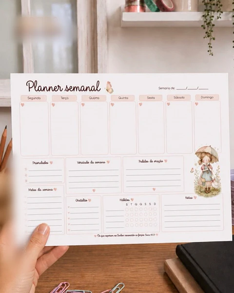 Kit Planner Semanal Cristão