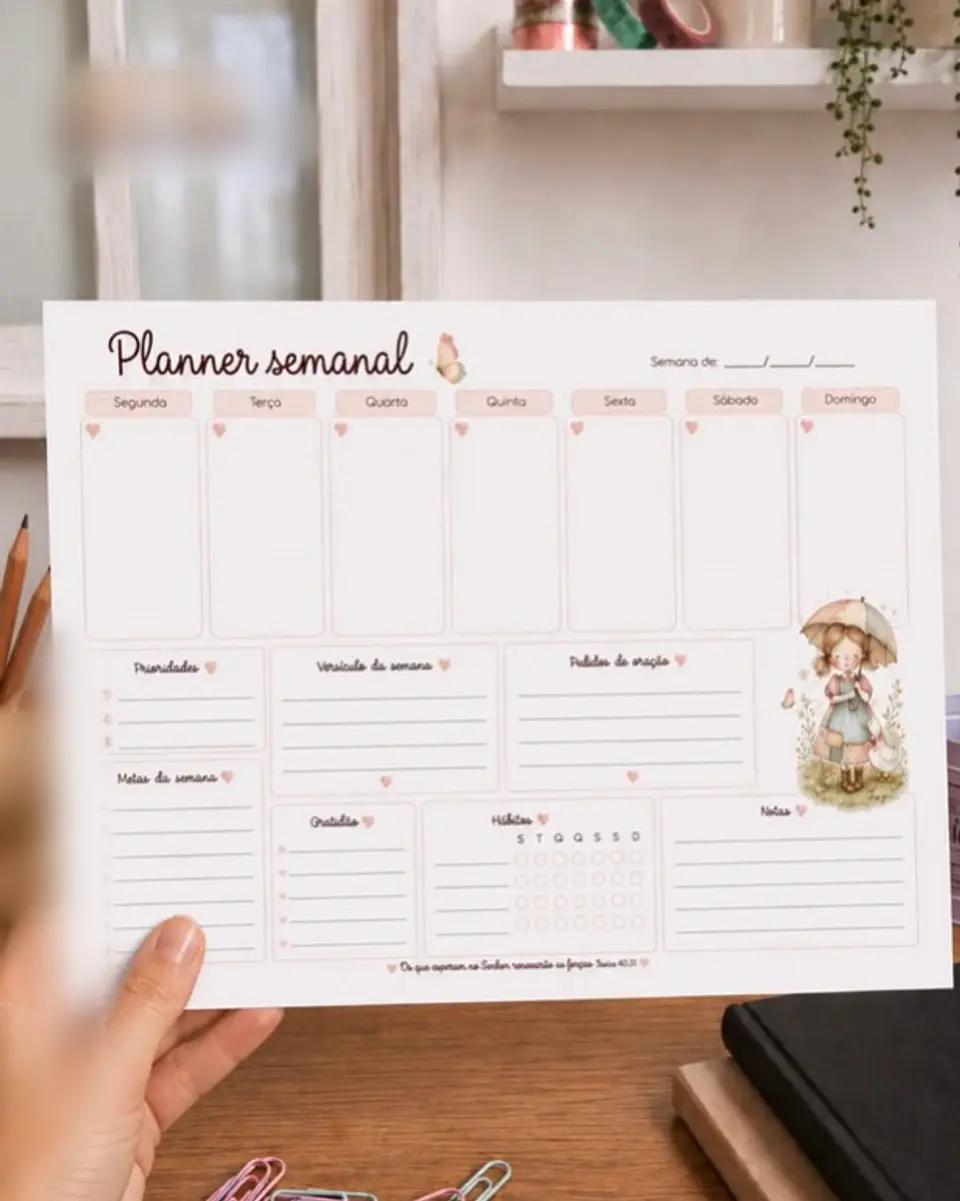 Kit Planner Semanal Cristão 1