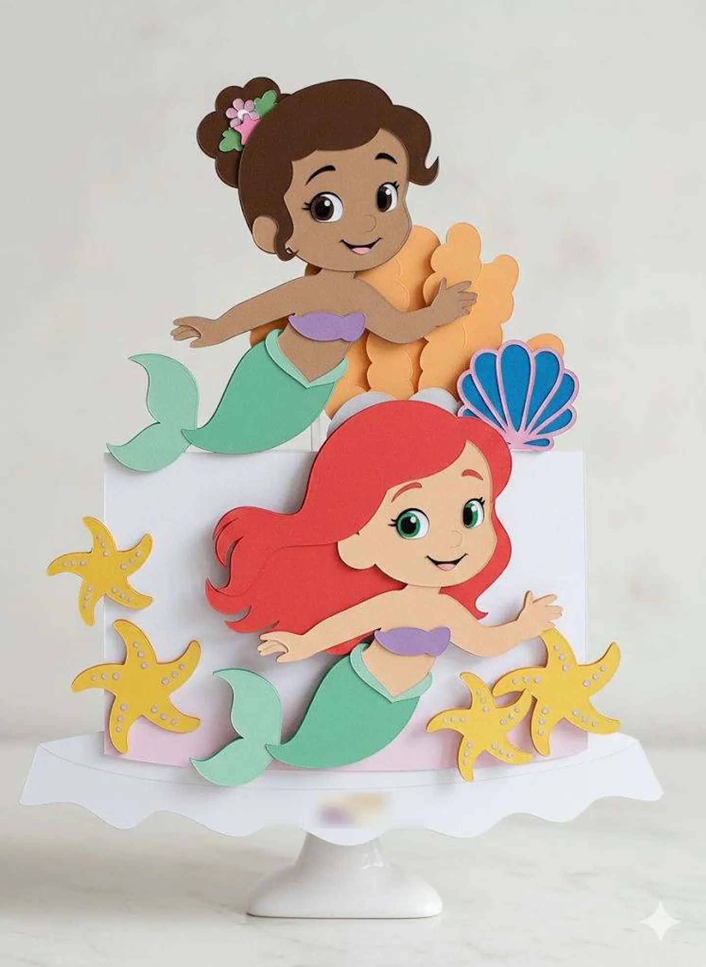 A Pequena Sereia Ariel- Topo de Bolo  1