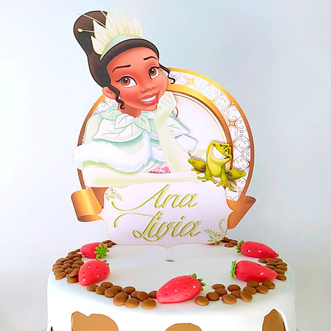 A Princesa e o Sapo- Topo de Bolo 