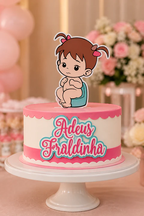 Adeus Fraldinha- Topo de Bolo    