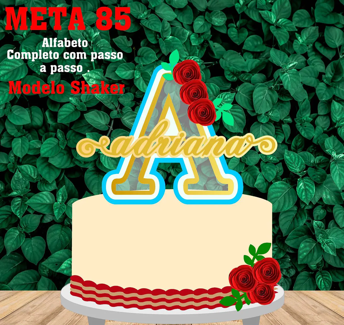 Alfabeto- Topo de Bolo 1