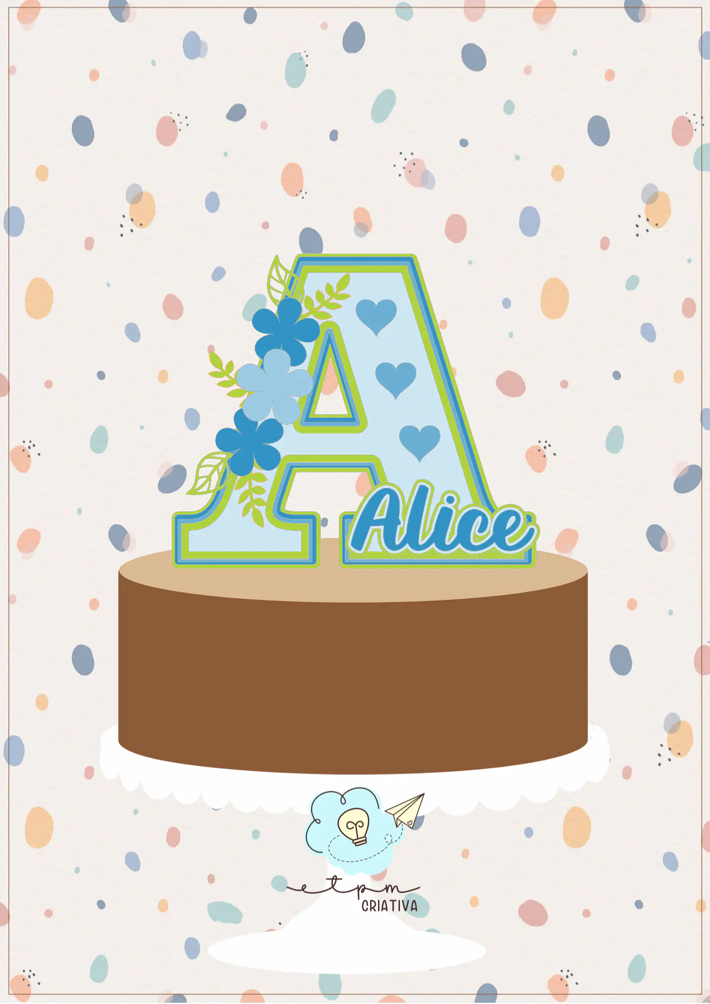 Alfabeto- Topo de Bolo   1