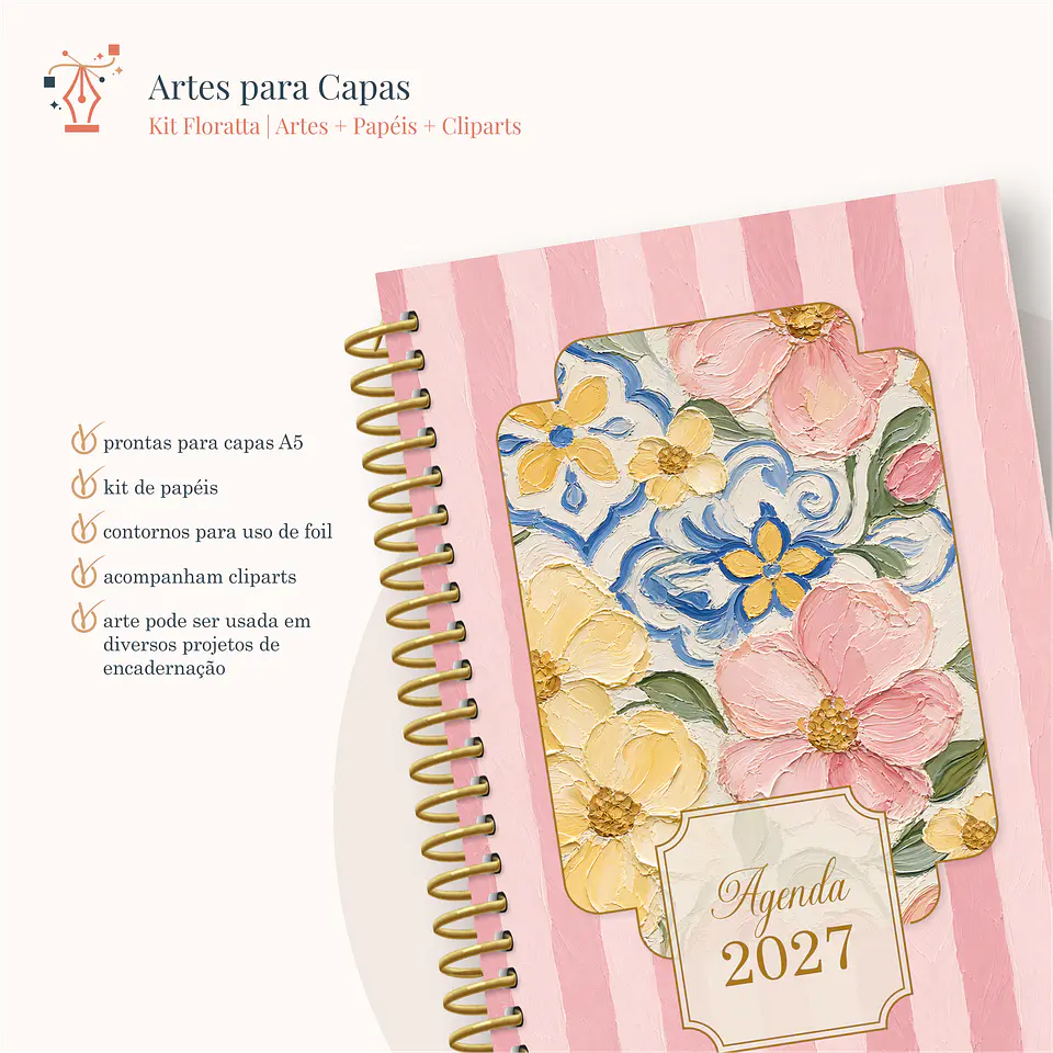 Kit Floratta 2027 - Encadernação 1